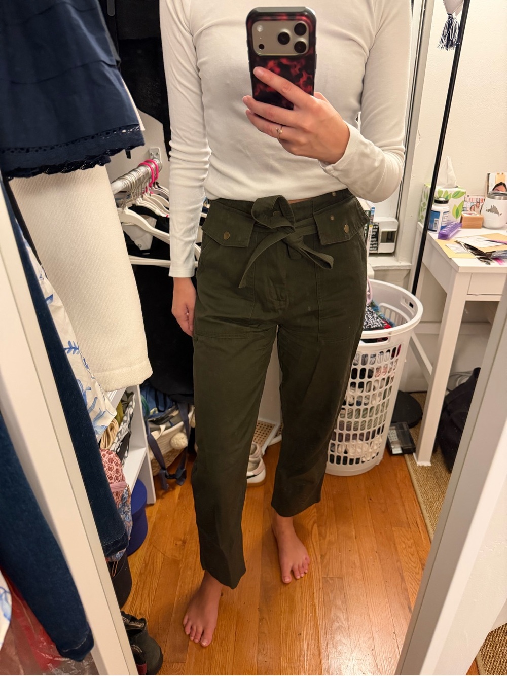 Banana Republic Cargo Trousers - Olive Green